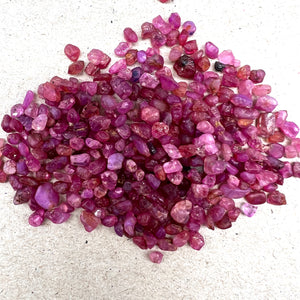 Gemstone De stash Sale - Rough pink sapphire mix by Tamara Gomez