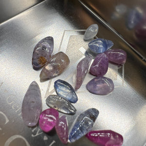 Gemstone De stash Sale - Polished sapphire crystal mix, some drilled by Tamara Gomez