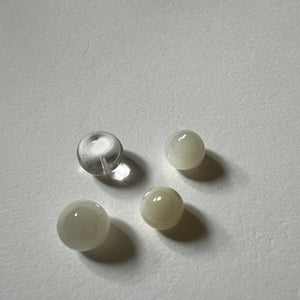 Gemstone De stash Sale - Half drilled moonstone and rock crystal teardrops