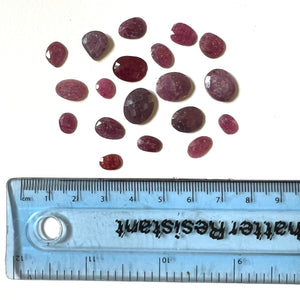 Gemstone De stash Sale - Rose cut ruby mix by Tamara Gomez