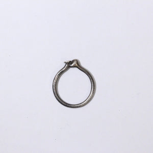 Dot and circle ring in blackened sterling silver by Tamara Gomez 2