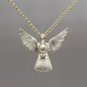 Dove pendant in yellow gold by Tamara Gomez 2