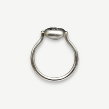 Load image into Gallery viewer, East West Rough Diamond Origin Ring in sterling silver with a 0.5ct mid grey rough diamond.