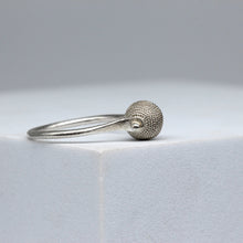Load image into Gallery viewer, Sterling Silver Abacus Ring with Kinetic Textured Bead by Tamara Gomez 4