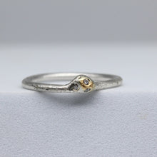 Load image into Gallery viewer, Sterling Silver Ring with 22ct Gold and Diamonds by Tamara Gomez 3