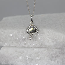 Load image into Gallery viewer, Crying diamond slice cloud pendant necklace in sterling silver