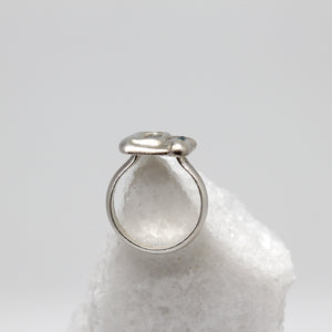 Diamond slice crying composition ring by Tamara Gomez