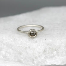 Load image into Gallery viewer, Rose Cut Diamond Bud Ring in Sterling Silver by Tamara Gomez