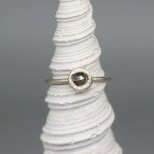 Load image into Gallery viewer, Rose Cut Diamond Bud Ring in Sterling Silver by Tamara Gomez
