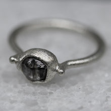 Load image into Gallery viewer, Molten Set Rough Diamond Ring in Silver – Signature Design