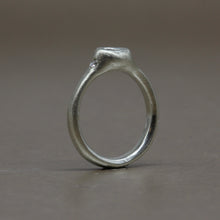 Load image into Gallery viewer, TGRDR57 Triangle Rough Diamond Ring in White Gold with Rose Cut Diamonds by Tamara Gomez 3