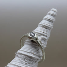 Load image into Gallery viewer, TGRDR60 Rough Diamond Ring in White Gold with Yellow Diamond Accents by Tamara Gomez 3
