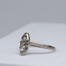 Load image into Gallery viewer, TGRDR61_Double_Rough_Diamond_Ring_in_White_Gold_with_White_Diamonds_by_Tamara_GomezDouble_rough_diamond_ring_in_white_gold_3
