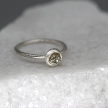 Load image into Gallery viewer, Rough Diamond Bud Ring in Sterling Silver