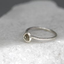 Load image into Gallery viewer, Rough Diamond Bud Ring in Sterling Silver