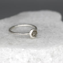 Load image into Gallery viewer, Rough Diamond Bud Ring in Sterling Silver