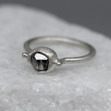 Load image into Gallery viewer, Molten Set Rough Diamond Ring in Silver – Signature Design