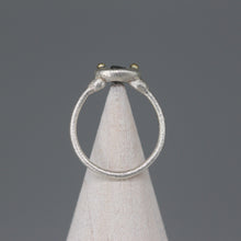 Load image into Gallery viewer, Molten Set Rough Diamond Ring in Silver with 18ct Gold Accents by Tamara Gomez