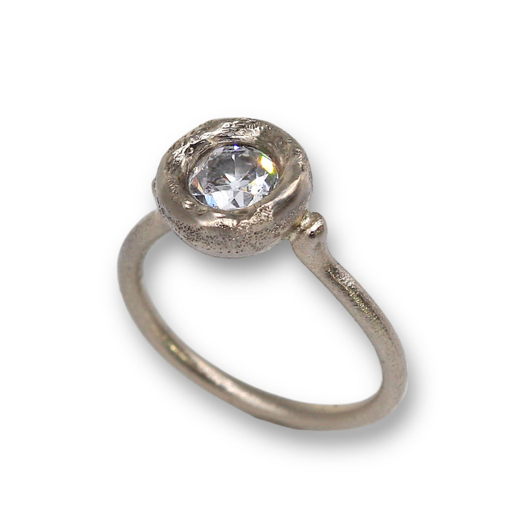 Tamara Gomez Old cut diamond ring in 14ct white gold