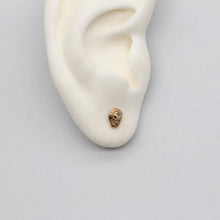Load image into Gallery viewer, TGE52 Oddity sculptural stud earrings in yellow gold with diamonds by Tamara Gomez