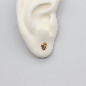 Tamara Gomez Oddity sculptural stud earrings in yellow gold
