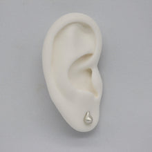 Load image into Gallery viewer, Extra small teardrop stud earrings in sterling silver by Tamara Gomez