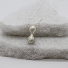 Load image into Gallery viewer, Extra large infinity pendant necklace in sterling silver by Tamara Gomez