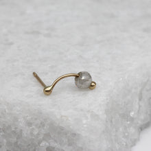 Load image into Gallery viewer, Tamara Gomez 9ct Yellow Gold Moissanite Cipher Stud Earring 2