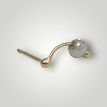 Load image into Gallery viewer, Tamara Gomez 9ct Yellow Gold Moissanite Cipher Stud Earring 3