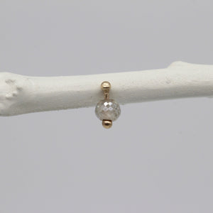 Tamara Gomez TGE58 9ct Yellow Gold Moissanite Cipher Stud Earring 2