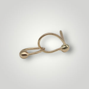 Tamara Gomez TGE59 9ct Yellow Gold Double Teardrop Stud 1