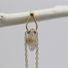 Load image into Gallery viewer, Tamara Gomez TGE62 One of a Kind Sapphire Crystal Drop Earring in Yellow Gold 2