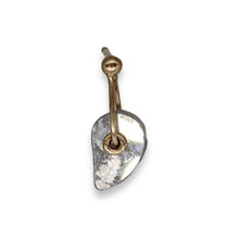 Load image into Gallery viewer, Single diamond slice sequin earring in yellow gold