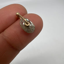 Load image into Gallery viewer, Single diamond slice sequin earring in yellow gold