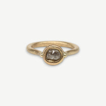 Load image into Gallery viewer, Rough Diamond Origin Ring in 14ct yellow gold featuring a 1ct natural grey rough diamond.