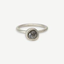 Load image into Gallery viewer, Rough Diamond Bud Ring in sterling silver featuring a 1.36 carat natural rough diamond by Tamara Gomez.