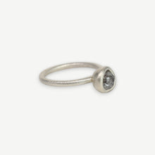 Load image into Gallery viewer, Rough Diamond Bud Ring in sterling silver featuring a 1.36 carat natural rough diamond by Tamara Gomez.