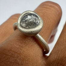 Load image into Gallery viewer, Rough Diamond Bud Ring in sterling silver featuring a 1.36 carat natural rough diamond by Tamara Gomez.

