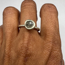 Load image into Gallery viewer, Rough Diamond Bud Ring in sterling silver featuring a 1.36 carat natural rough diamond by Tamara Gomez.

