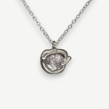 Load image into Gallery viewer, Rough Diamond Pendant Necklace in sterling silver featuring a 0.75 carat natural light grey rough diamond by Tamara Gomez.