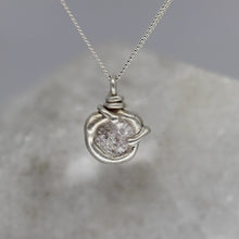 Load image into Gallery viewer, Rough Diamond Pendant Necklace in Sterling Silver, 0.75 Carat