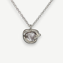 Load image into Gallery viewer, Rough Diamond Pendant Necklace in sterling silver featuring a 0.75 carat natural light grey rough diamond by Tamara Gomez.