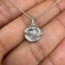 Load image into Gallery viewer, Rough Diamond Pendant Necklace in Sterling Silver, 0.75 Carat