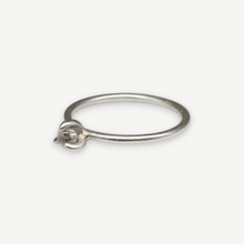 Load image into Gallery viewer, Rough Diamond Solitaire Ring in Sterling Silver, 0.5ct