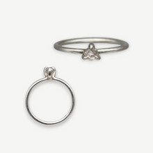 Load image into Gallery viewer, Rough Diamond Solitaire Ring in Sterling Silver, 0.5ct