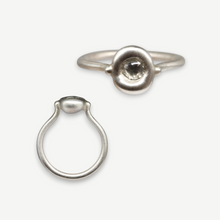 Load image into Gallery viewer, North South Rough Diamond Origin Ring in Sterling Silver, 0.5ct