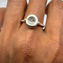 Load image into Gallery viewer, North South Rough Diamond Origin Ring in Sterling Silver, 0.5ct