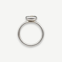Load image into Gallery viewer, East West Rough diamond lozenge ring in sterling silver, 0.5ct