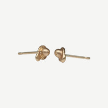 Load image into Gallery viewer, Handcrafted Oddity sculptural stud earrings in solid 9ct yellow gold by Tamara Gomez.