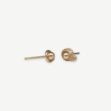 Load image into Gallery viewer, Handcrafted Oddity sculptural stud earrings in solid 9ct yellow gold by Tamara Gomez.